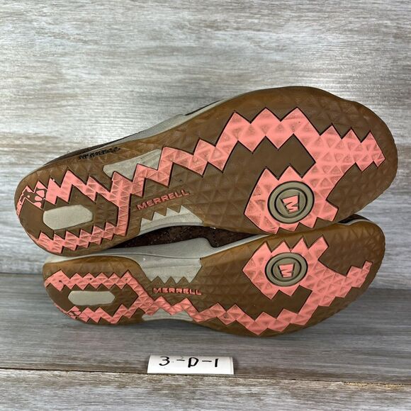 Merrell Women’s Lorelei Leather Zip Espresso Brown Slip On Hiking Shoes Size 7.5 - Picture 9 of 10